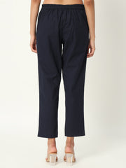 NAVI BLUE COTTON PANTS NAVI BLUE COTTON PANTS