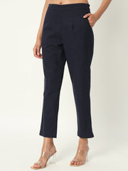 NAVI BLUE COTTON PANTS NAVI BLUE COTTON PANTS