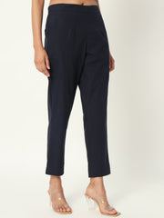 NAVI BLUE COTTON PANTS NAVI BLUE COTTON PANTS
