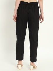 BLACK COTTON PANTS BLACK COTTON PANTS