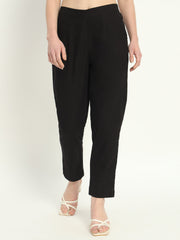 BLACK COTTON PANTS BLACK COTTON PANTS