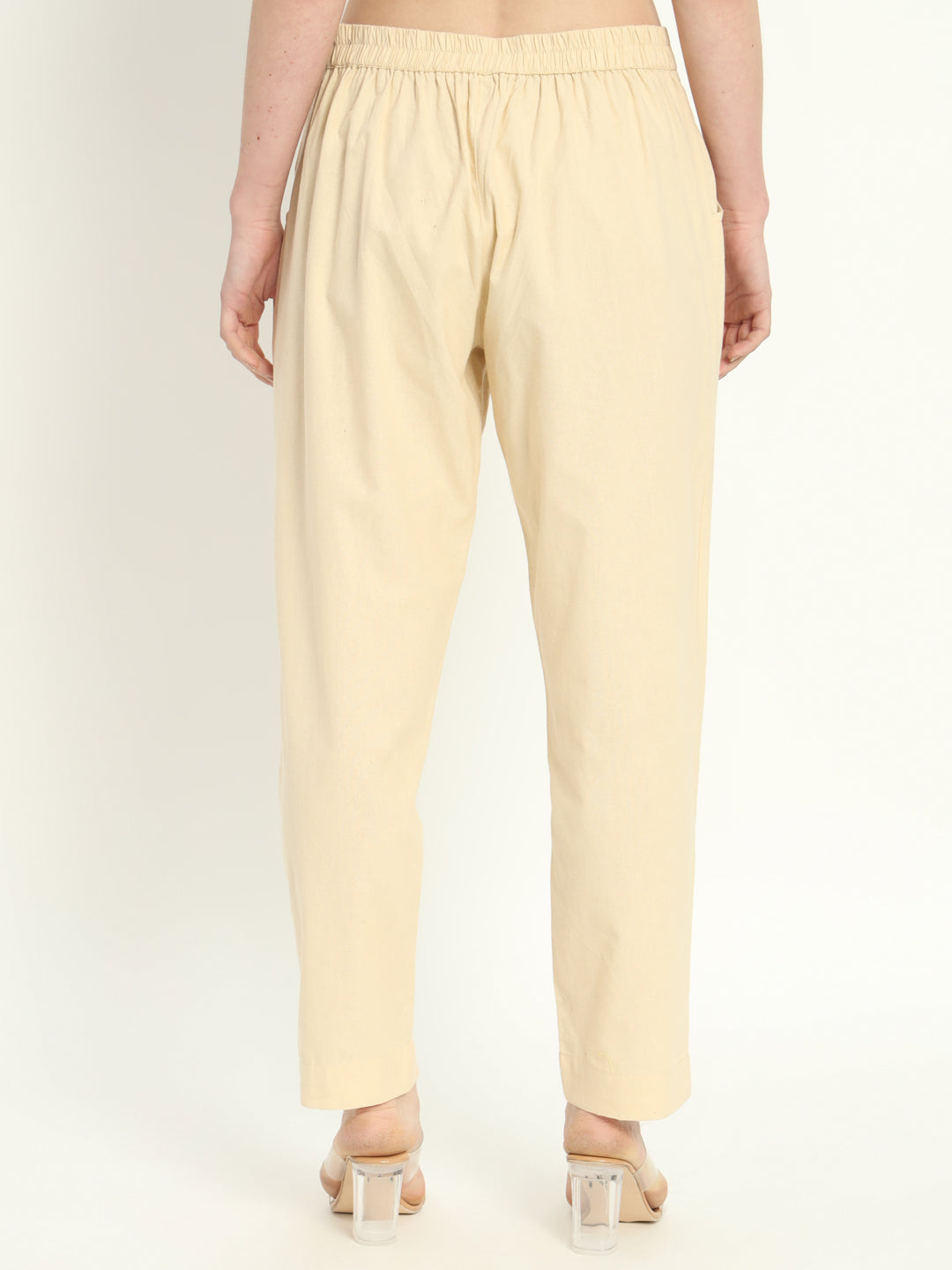 BEIGE COTTON PANTS BEIGE COTTON PANTS