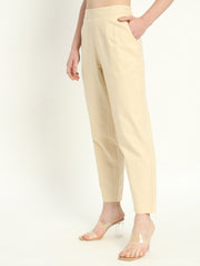 BEIGE COTTON PANTS BEIGE COTTON PANTS