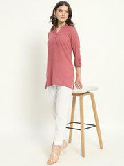 WHITE COTTON PANTS - SKYTICK WHITE COTTON PANTS - SKYTICK
