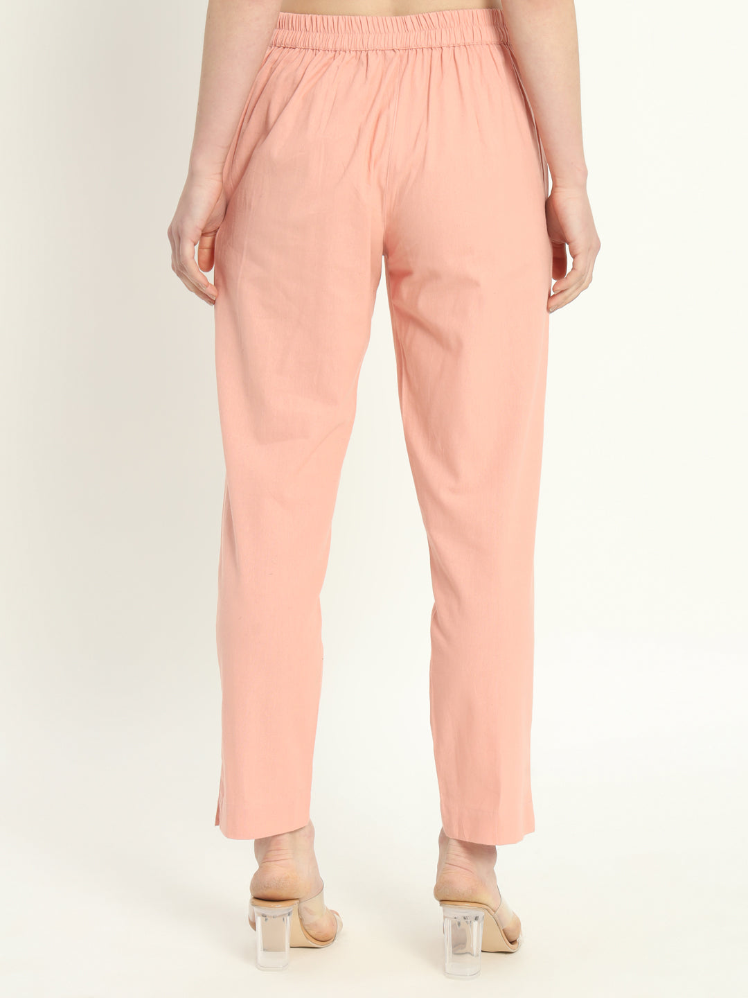PEACH COTTON PANTS - SKYTICK PEACH COTTON PANTS - SKYTICK
