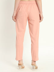 PEACH COTTON PANTS - SKYTICK PEACH COTTON PANTS - SKYTICK