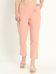 PEACH COTTON PANTS - SKYTICK PEACH COTTON PANTS - SKYTICK