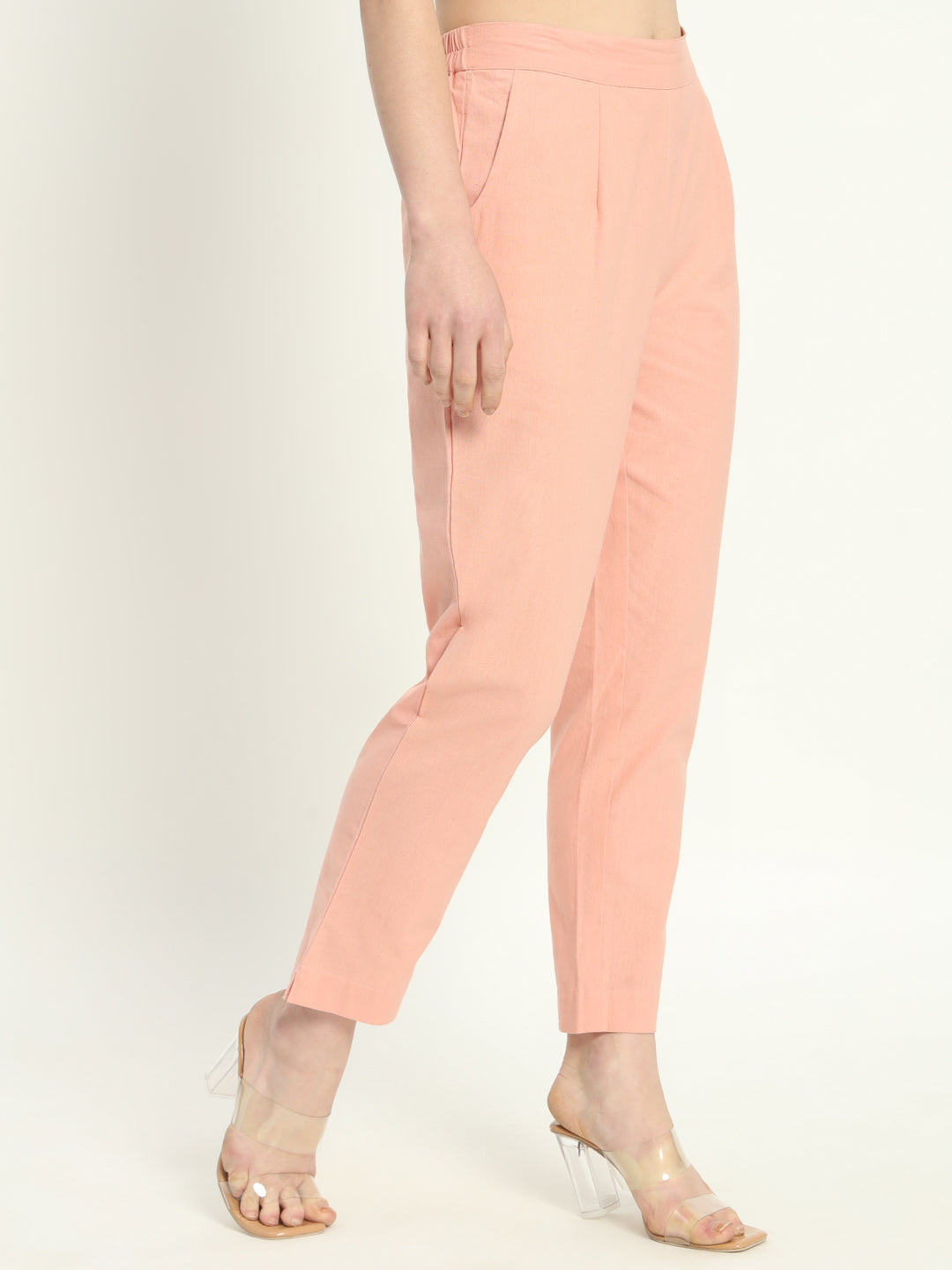 PEACH COTTON PANTS - SKYTICK PEACH COTTON PANTS - SKYTICK