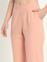PEACH COTTON PANTS - SKYTICK PEACH COTTON PANTS - SKYTICK