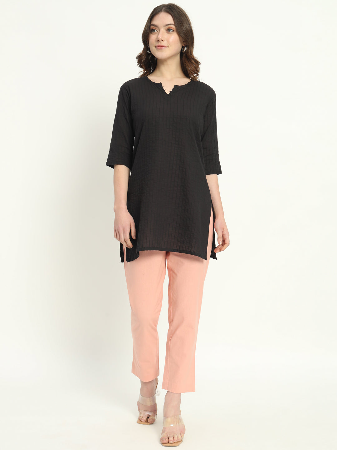 PEACH COTTON PANTS - SKYTICK PEACH COTTON PANTS - SKYTICK
