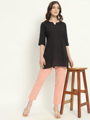 PEACH COTTON PANTS - SKYTICK PEACH COTTON PANTS - SKYTICK