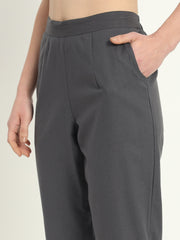 CEMENT GREY COTTON PANTS - SKYTICK CEMENT GREY COTTON PANTS - SKYTICK