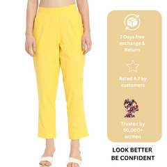 YELLOW COTTON PANTS YELLOW COTTON PANTS