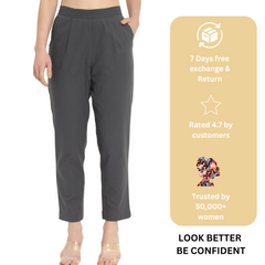 CEMENT GREY COTTON PANTS CEMENT GREY COTTON PANTS