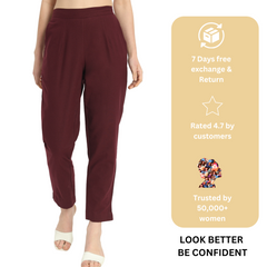 WINE COTTON PANTS WINE COTTON PANTS