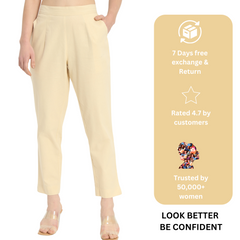 BEIGE COTTON PANTS BEIGE COTTON PANTS