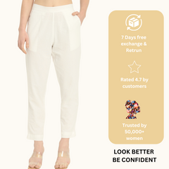 WHITE COTTON PANTS WHITE COTTON PANTS