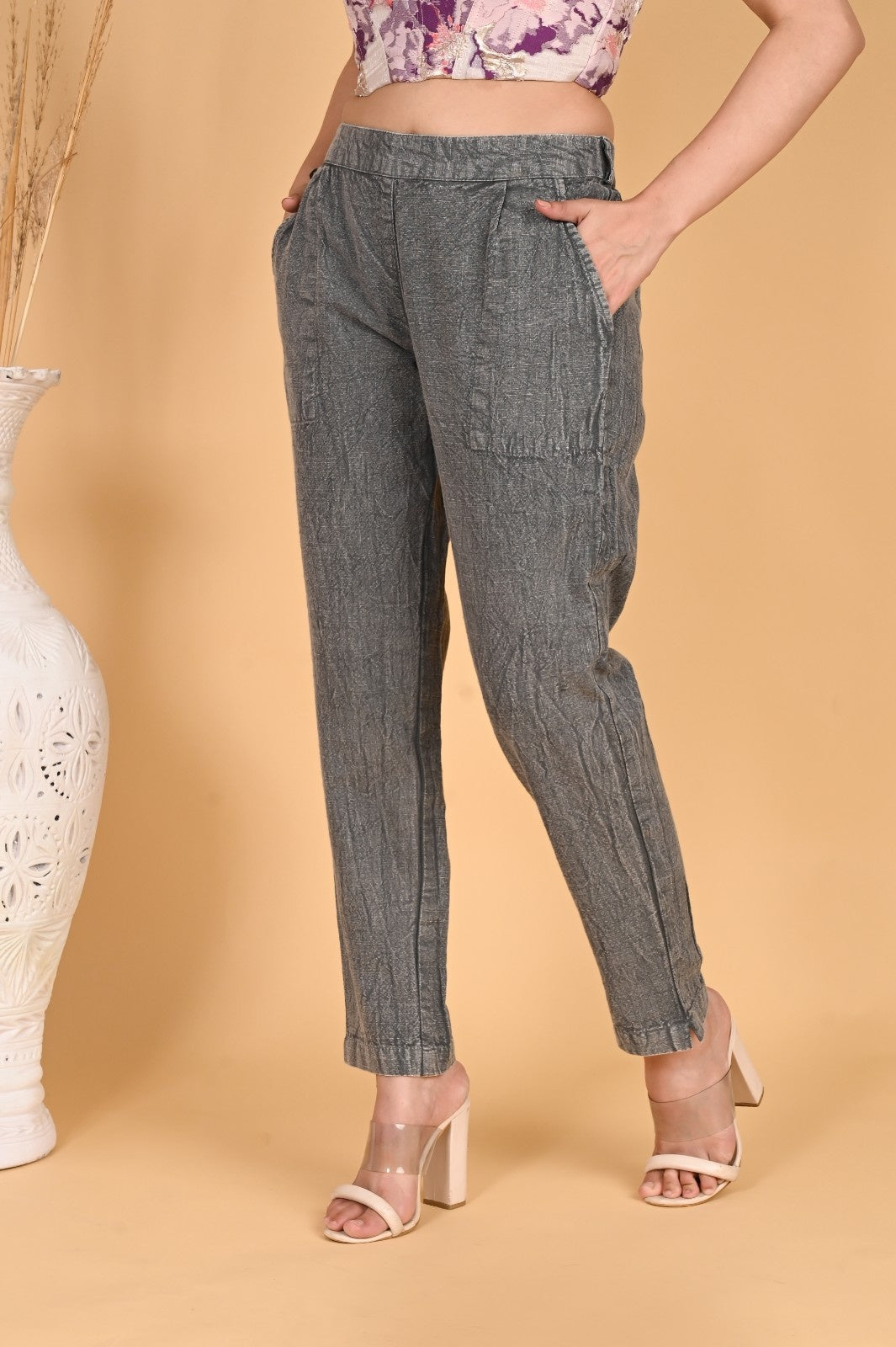 DENIM COTTON PANTS DENIM COTTON PANTS