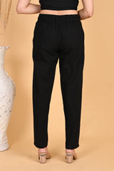 BLACK CLASSIC COTTON PANTS BLACK CLASSIC COTTON PANTS