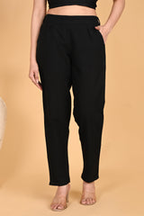 BLACK CLASSIC COTTON PANTS BLACK CLASSIC COTTON PANTS