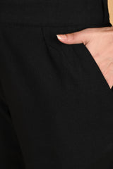 BLACK CLASSIC COTTON PANTS BLACK CLASSIC COTTON PANTS