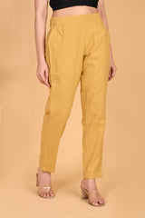 BEIGE CLASSIC COTTON PANTS BEIGE CLASSIC COTTON PANTS