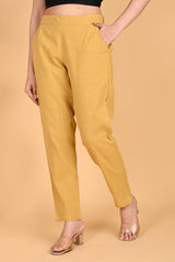 BEIGE CLASSIC COTTON PANTS BEIGE CLASSIC COTTON PANTS