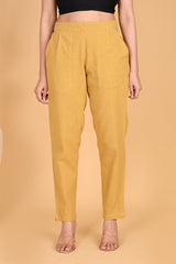 BEIGE CLASSIC COTTON PANTS BEIGE CLASSIC COTTON PANTS