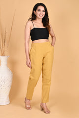 BEIGE CLASSIC COTTON PANTS BEIGE CLASSIC COTTON PANTS