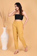BEIGE CLASSIC COTTON PANTS BEIGE CLASSIC COTTON PANTS