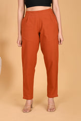 RUST CLASSIC COTTON PANTS - SKYTICK RUST CLASSIC COTTON PANTS - SKYTICK