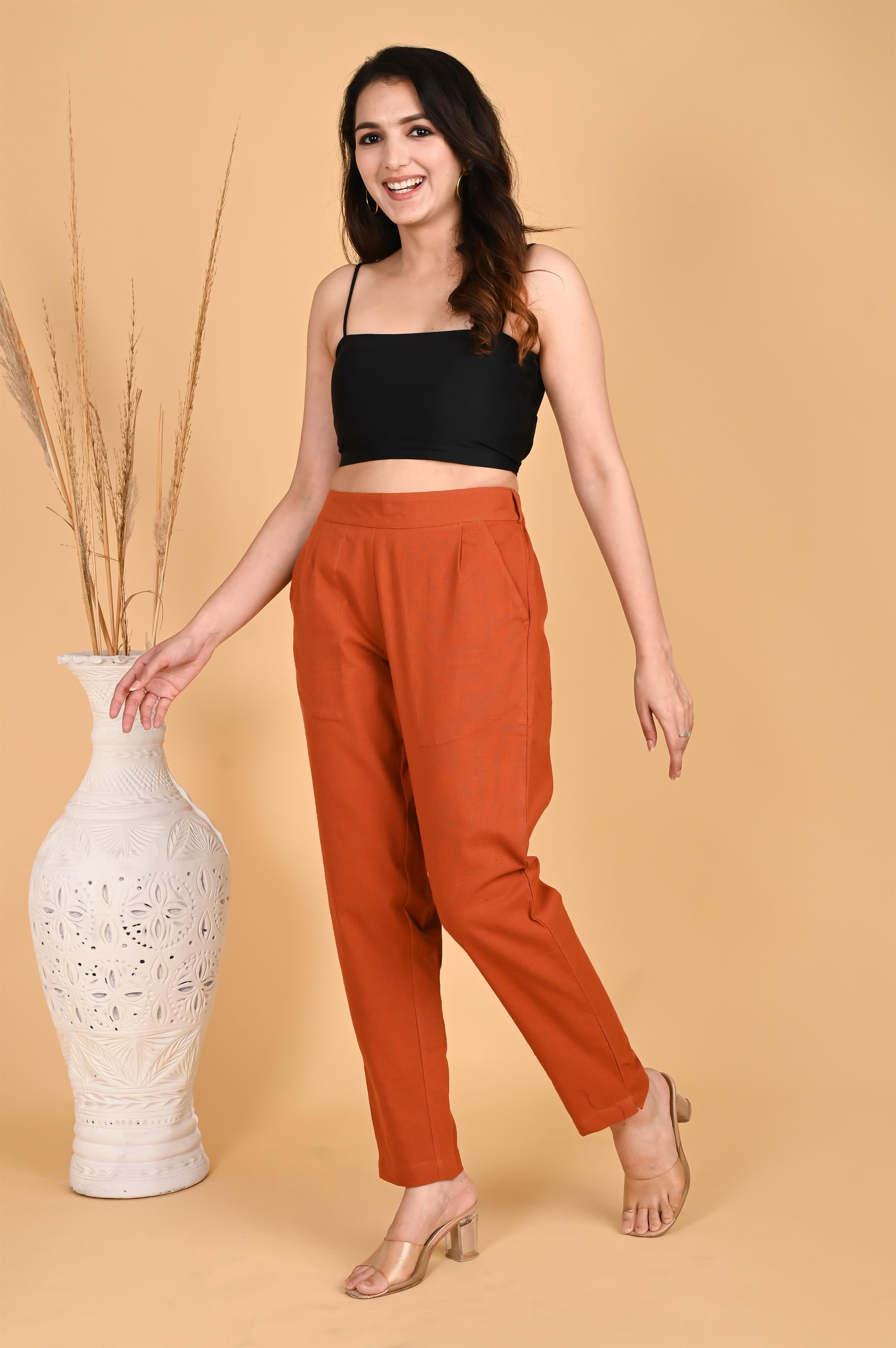 RUST CLASSIC COTTON PANTS - SKYTICK RUST CLASSIC COTTON PANTS - SKYTICK