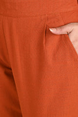 RUST CLASSIC COTTON PANTS - SKYTICK RUST CLASSIC COTTON PANTS - SKYTICK