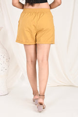 BEIGE COTTON SHORTS BEIGE COTTON SHORTS