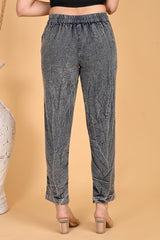 ROYAL BLUE BANDHEJ COTTON PANTS - SKYTICK ROYAL BLUE BANDHEJ COTTON PANTS - SKYTICK