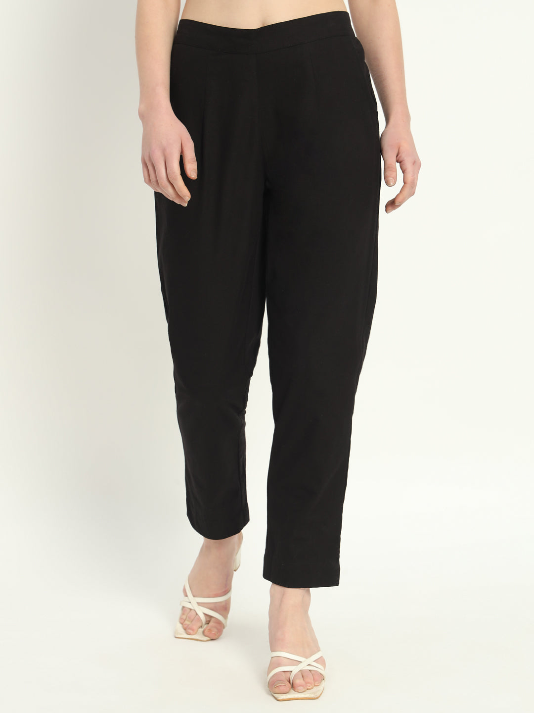 BLACK COTTON PANTS