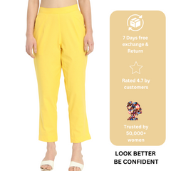 YELLOW COTTON PANTS