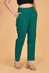 RAMA GREEN CLASSIC COTTON PANTS - SKYTICK