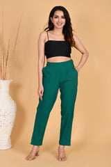 RAMA GREEN CLASSIC COTTON PANTS - SKYTICK