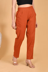 RUST CLASSIC COTTON PANTS - SKYTICK